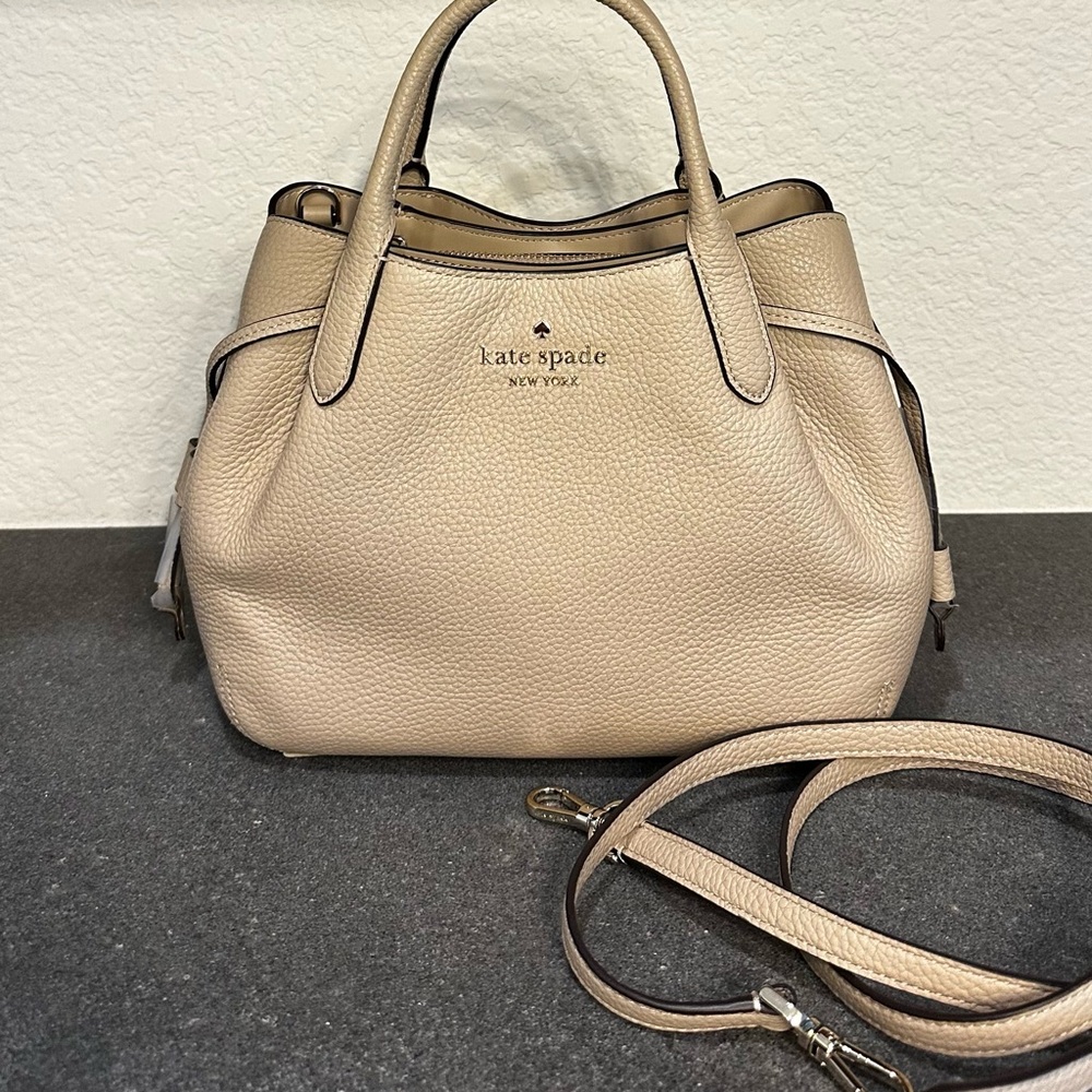 Kate Spade Cream Satchel with Adjustable Strap